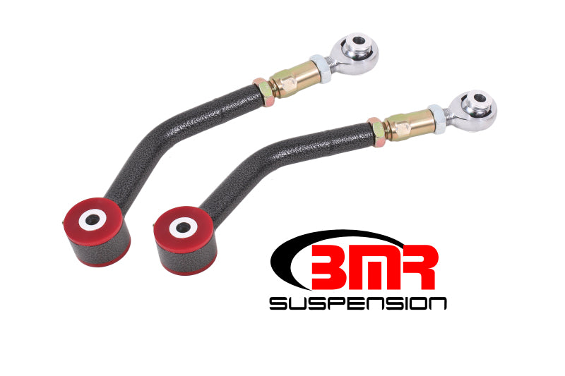 BMR 08-17 Challenger Upper Control Arms On-Car Adj. Rod Ends (Polyurethane) - Black Hammertone