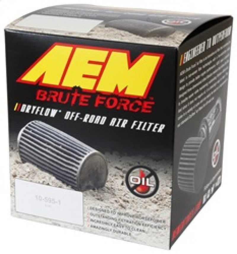 AEM Dryflow Conical Air Filter 6in Base OD x 3.5in Flange ID x 5.25in Height