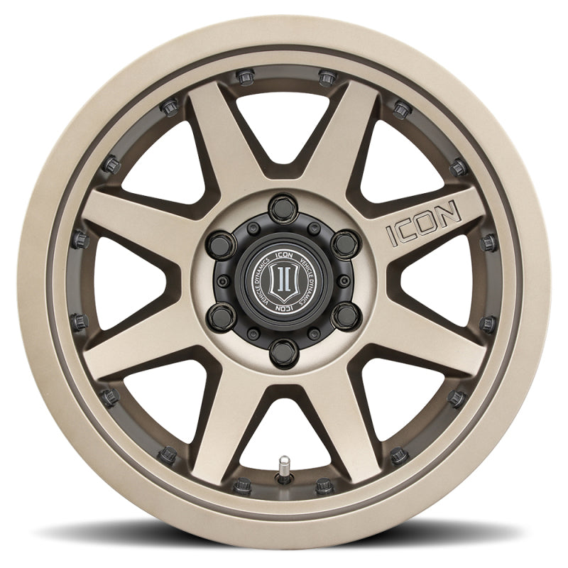 ICON Rebound Pro 17x8.5 5x5 -6mm Offset 4.5in BS 71.5mm Bore Bronze Wheel