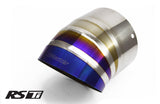 GReddy Burnt Titanium Turndown Tip 115mm Diameter 150mm Length (for Revolution RS / RS-TI / RS-Race)
