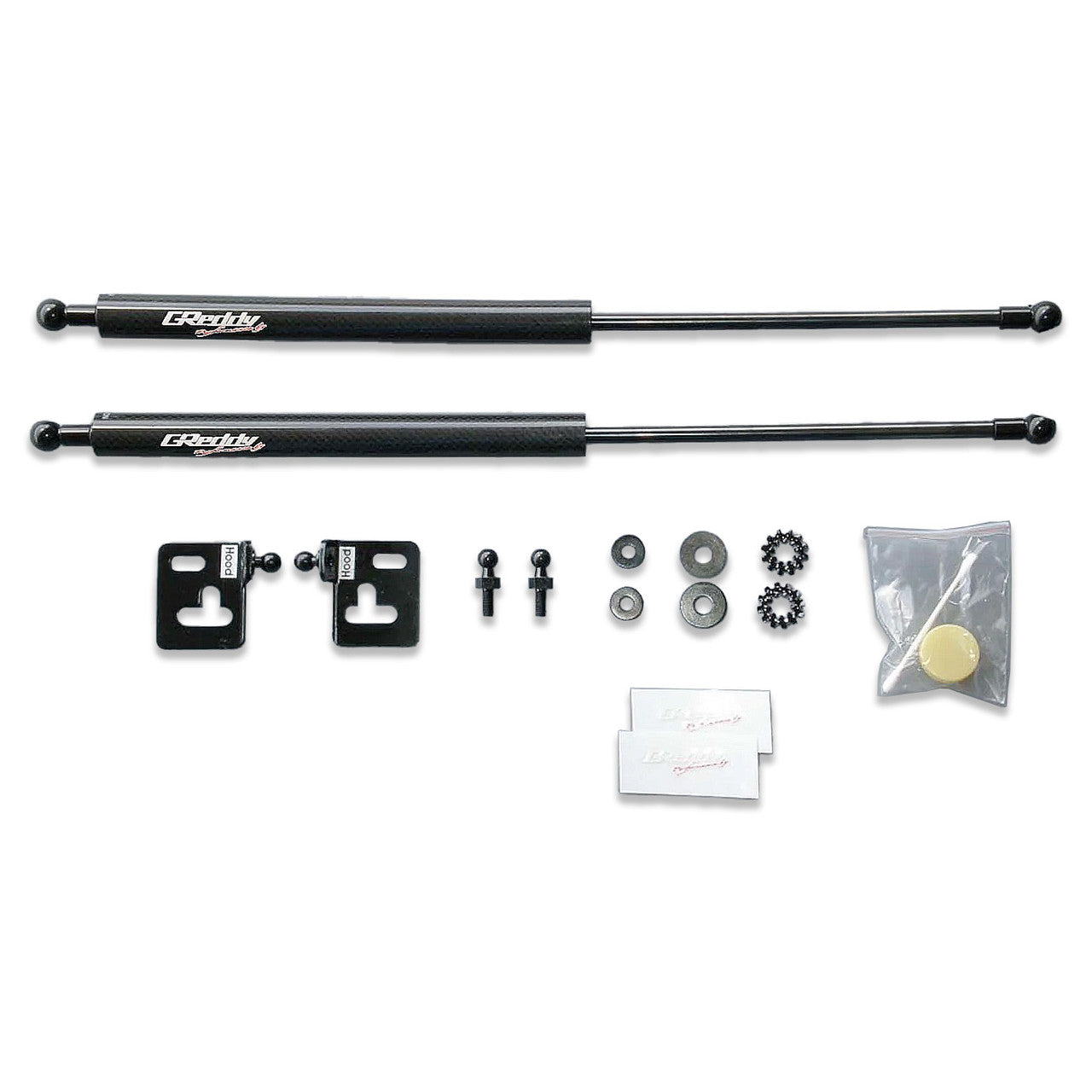 GReddy 05-07 Subaru WRX/STi  Engine Hood Lifter Kit (Designed for OEM weight hoods.)