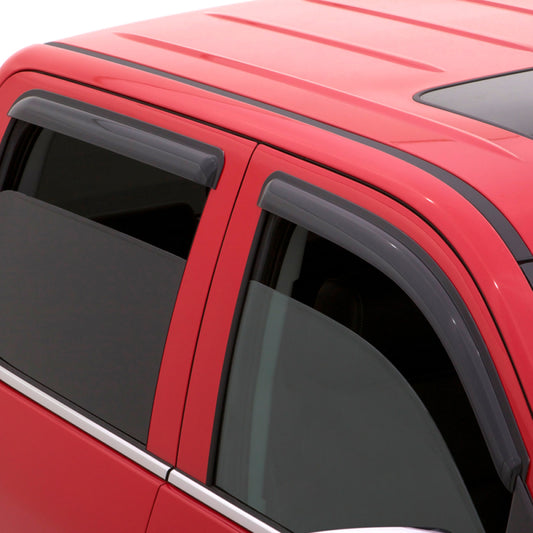 AVS 02-08 Dodge RAM 1500 Quad Cab Ventvisor Outside Mount Window Deflectors 4pc - Smoke