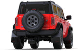 Rally Armor 21-25 Ford Bronco (Plstc Bmpr + RB - NO Rptr/Sprt) Blk Mud Flap w/Met. Blk Logo