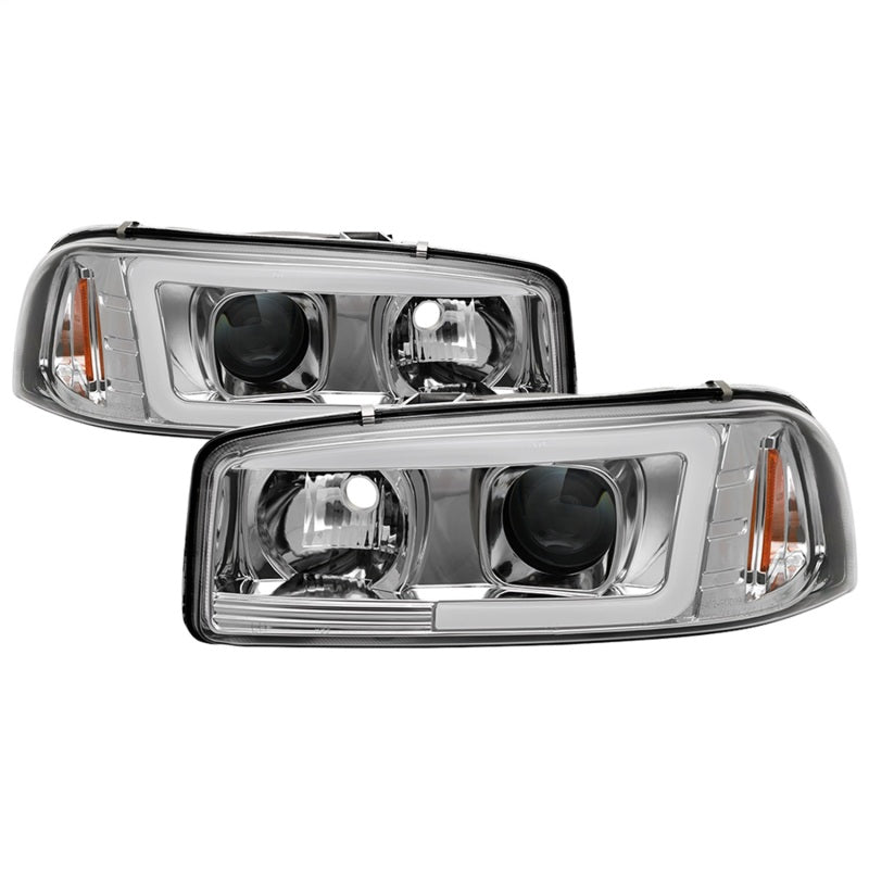 Spyder GMC Sierra 1500/2500/3500 99-06 V2 Projector Headlights - DRL - Chrome PRO-YD-CDE00V2-LB-C