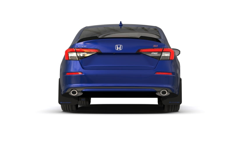 Rally Armor 22-25 Honda Civic/Civic Si/Sport Black UR Mud Flap w/Blue Logo