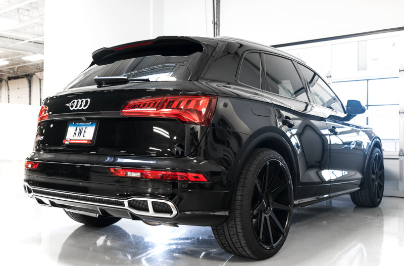 AWE Tuning Audi B9 SQ5 Non-Resonated Touring Edition Cat-Back Exhaust - No Tips (Turn Downs)