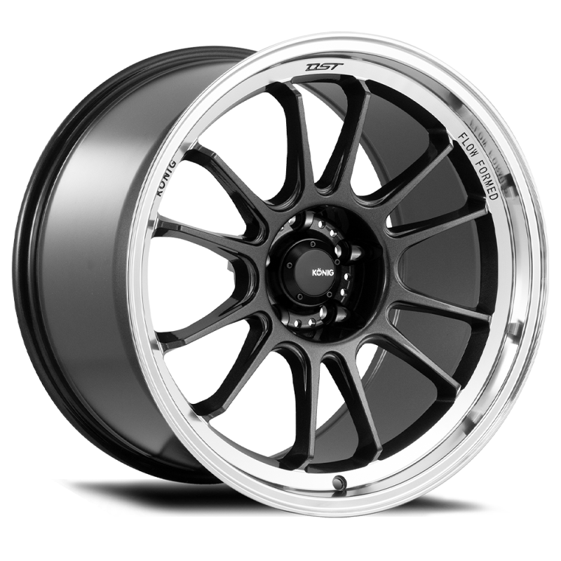 Konig Hypergram 15x7.5 4x100 ET35 Metallic Carbon w/ Machined Lip