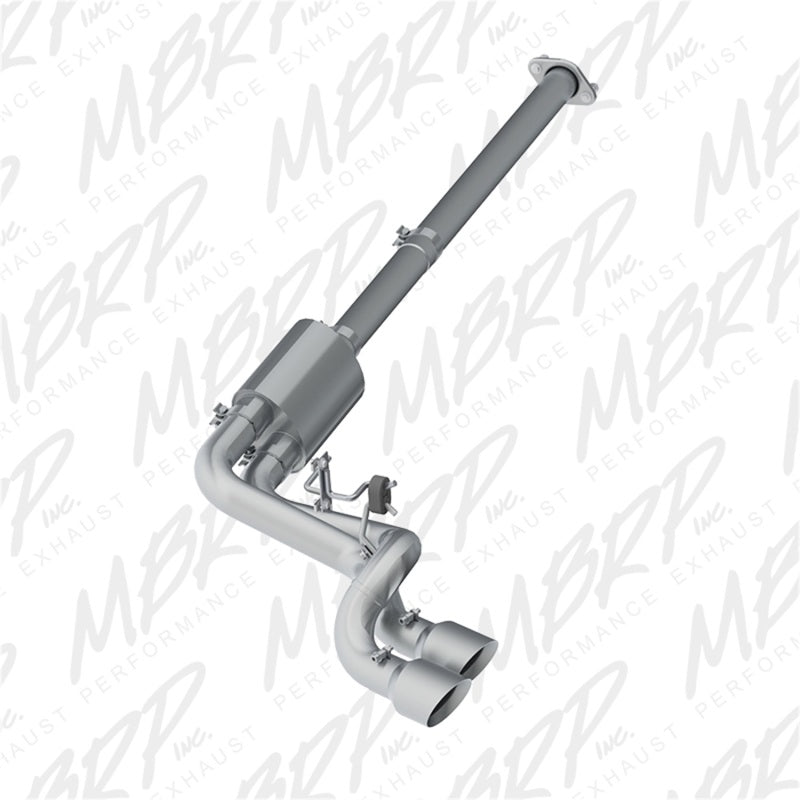 MBRP 09-14 Ford F150 Pre-Axle 4.5in OD Tips Dual Outlet 3in AL Cat Back