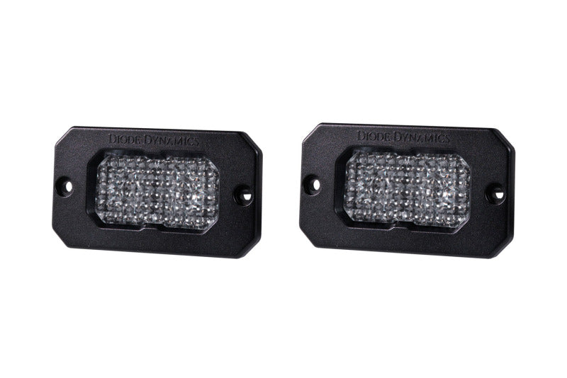 Diode Dynamics Stage Series 2 In LED Pod Sport - White Flood Flush RBL (Pair)