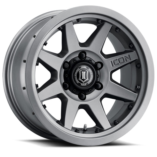 ICON Rebound Pro 17x8.5 6x5.5 0mm Offset 4.75in BS 106.1mm Bore Titanium Wheel