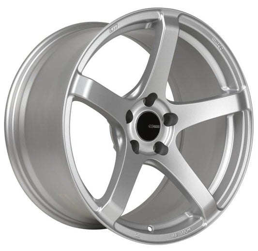 Enkei Kojin 17x8 35mm Offset 5x114.3 Bolt Pattern 72.6mm Bore Dia Matte Silver Wheel