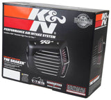 K&N Street Metal Intake System for 01-16 Harley Davidson Softail/Dyna - Shaker Black