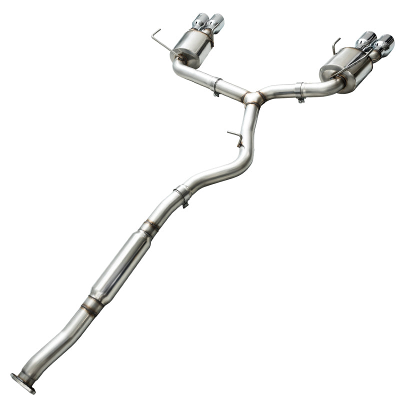 AWE Tuning 2015+ Subaru WRX VA Sedan Touring Edition Exhaust - Chrome Silver Tips (102mm)