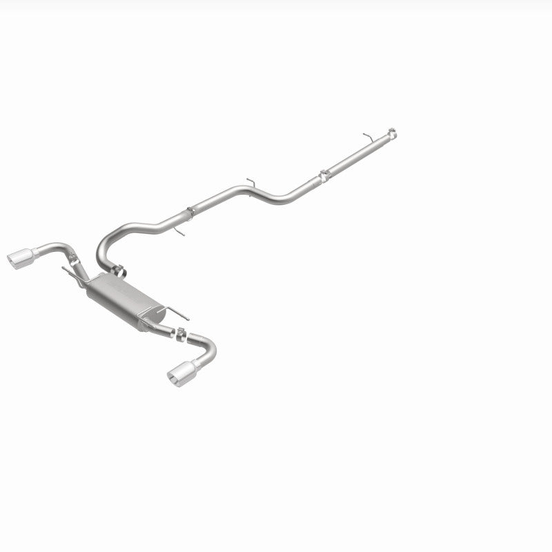 MagnaFlow 10-12 Mazda 3 L4 2.5L Hatchback Split Rear Exit Stainless Cat Back Performance Exhaust