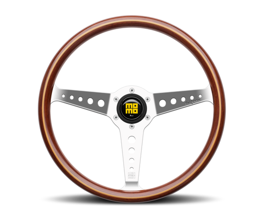 Momo California Wood Steering Wheel 360 mm - Mahogany Wood/Pol Spokes