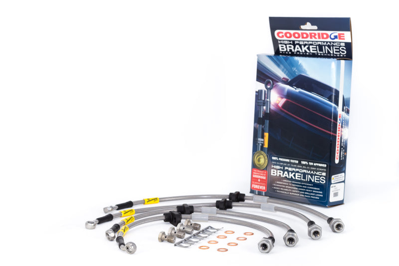 Goodridge 99-00 Honda Civic Si (w/Rear Disc) Stainless Steel Brake Line Kit