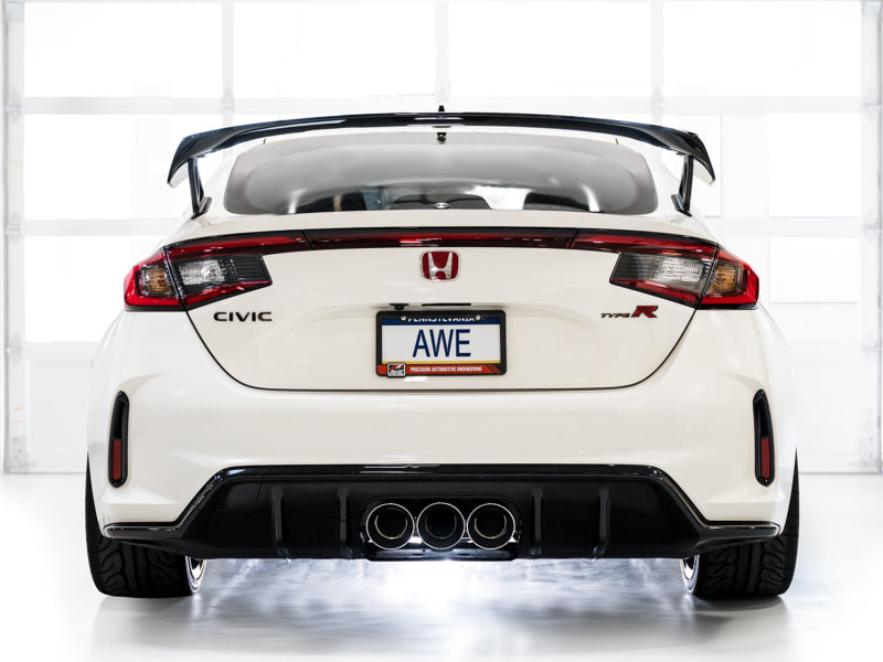 AWE Tuning 2023 Honda Civic Type R FL5 Track Edition Exhaust w/ Triple Chrome Silver Tips