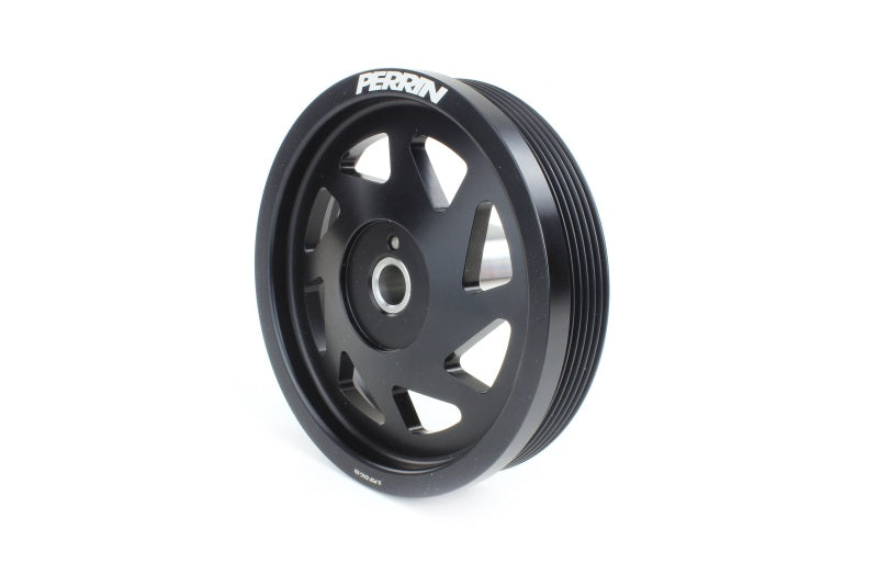 PERRIN 2022 BRZ/86 / 19-22 Subaru WRX Lightweight Crank Pulley (FA/FB Eng w/Small Hub) - Black
