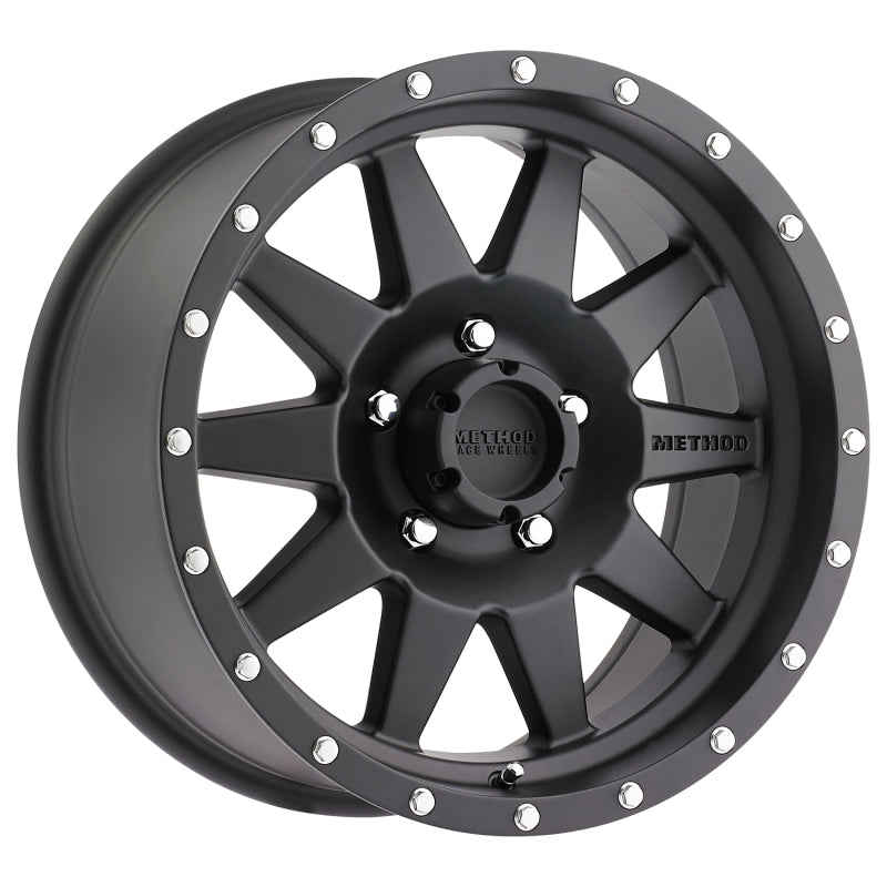 Method MR301 The Standard 15x7 -6mm Offset 5x4.5 83mm CB Matte Black Wheel