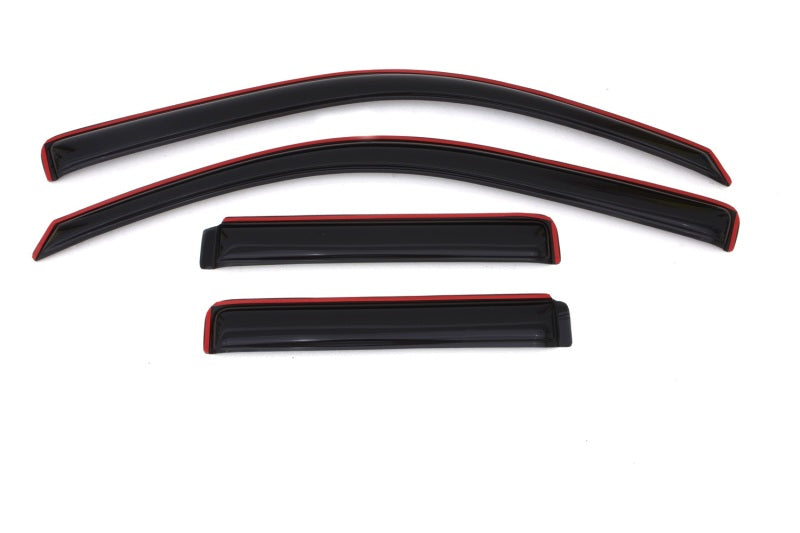 AVS 02-09 Chevy Trailblazer Ventvisor In-Channel Front & Rear Window Deflectors 4pc - Smoke