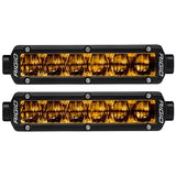 Rigid Industries 6in SR-Series Pro Dot / SAE Fog Lights (Pair) - Selective Yellow