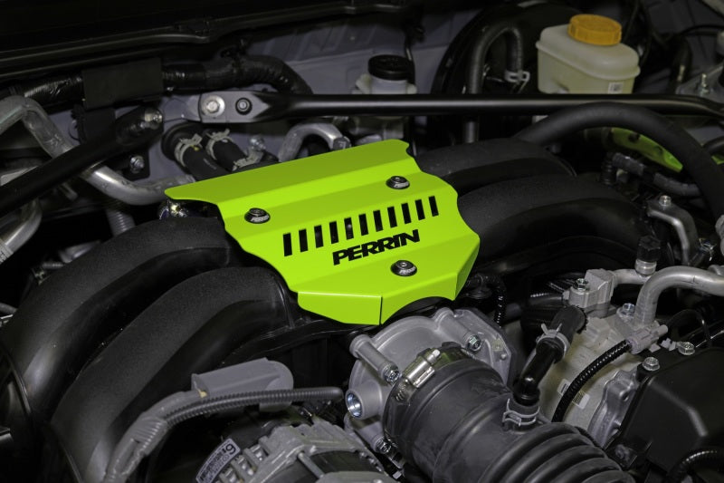 PERRIN 2022+ Subaru BRZ / Toyota GR86 Engine Cover - Neon Yellow Wrinkle