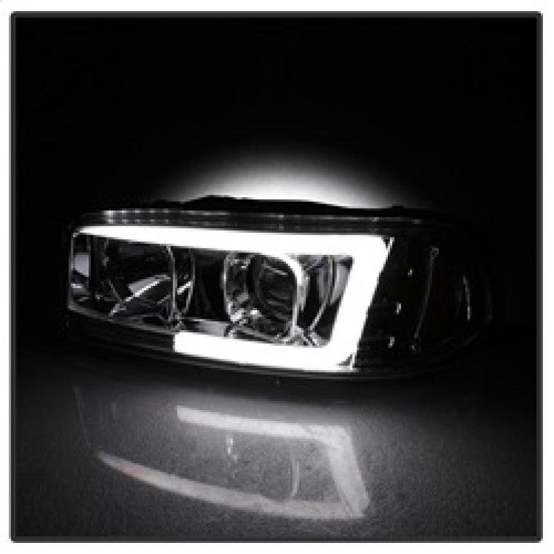 Spyder GMC Sierra 1500/2500/3500 99-06 V2 Projector Headlights - DRL - Chrome PRO-YD-CDE00V2-LB-C