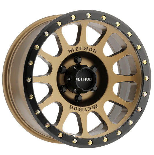 Method MR305 NV 18x9 -12mm Offset 6x5.5 108mm CB Method Bronze/Black Street Loc Wheel