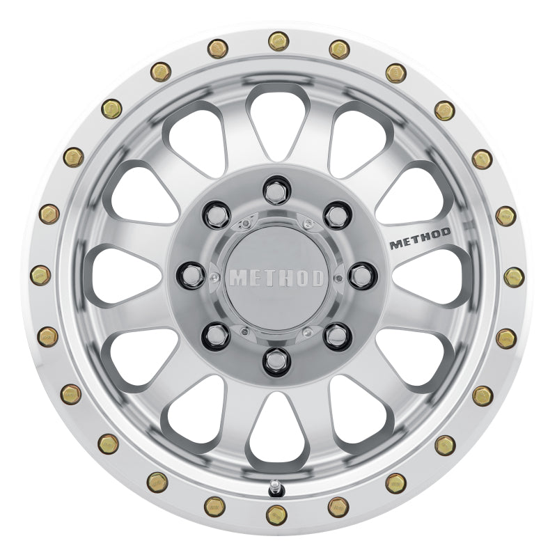 Method MR304 Double Standard 17x8.5 0mm Offset 8x170 130.81mm CB Machined/Clear Coat Wheel