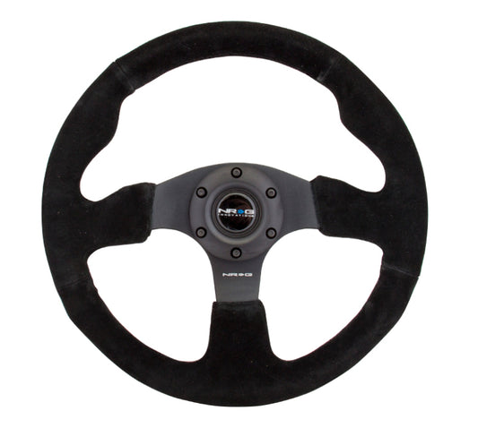 NRG Reinforced Steering Wheel (320mm) Suede w/Black Stitch