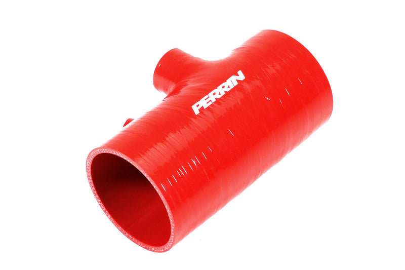 PERRIN 2022+ Subaru WRX Red 3in Turbo Inlet Hose w/ Nozzle (Short)