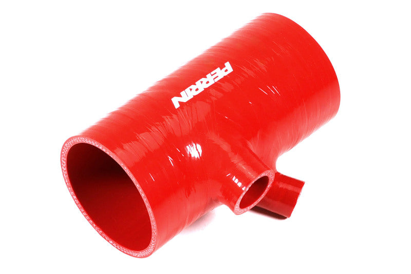 PERRIN 2022+ Subaru WRX Red 3in Turbo Inlet Hose w/ Nozzle (Short)