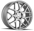 Aodhan AFF2 19X8.5 5X120 +35 Offset Wheel - Gloss Silver Machined Face - Aodhan Aftermarket Wheel