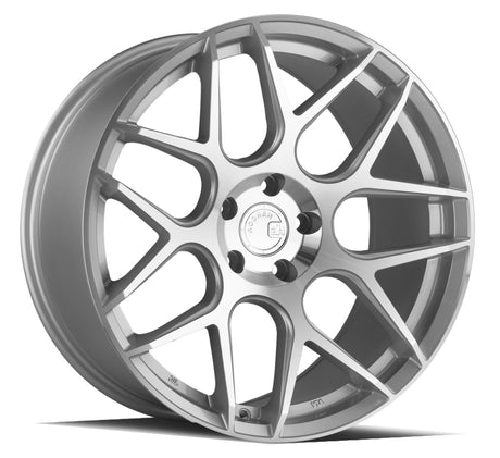 Aodhan AFF2 19X9.5 5X112 +35 Offset Wheel - Gloss Silver Machined Face - Aodhan Aftermarket Wheel