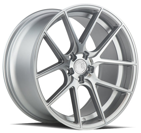 Aodhan AFF3 20X10.5 5X120 +35 Offset Wheel - Gloss Silver Machined Face - Aodhan Aftermarket Wheel