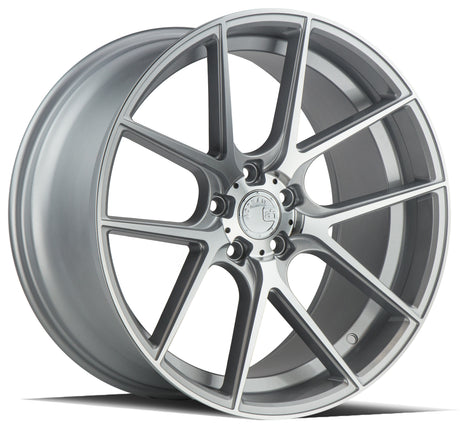 Aodhan AFF3 20X9 5X120 +30 Offset Wheel - Gloss Silver Machined Face - Aodhan Aftermarket Wheel
