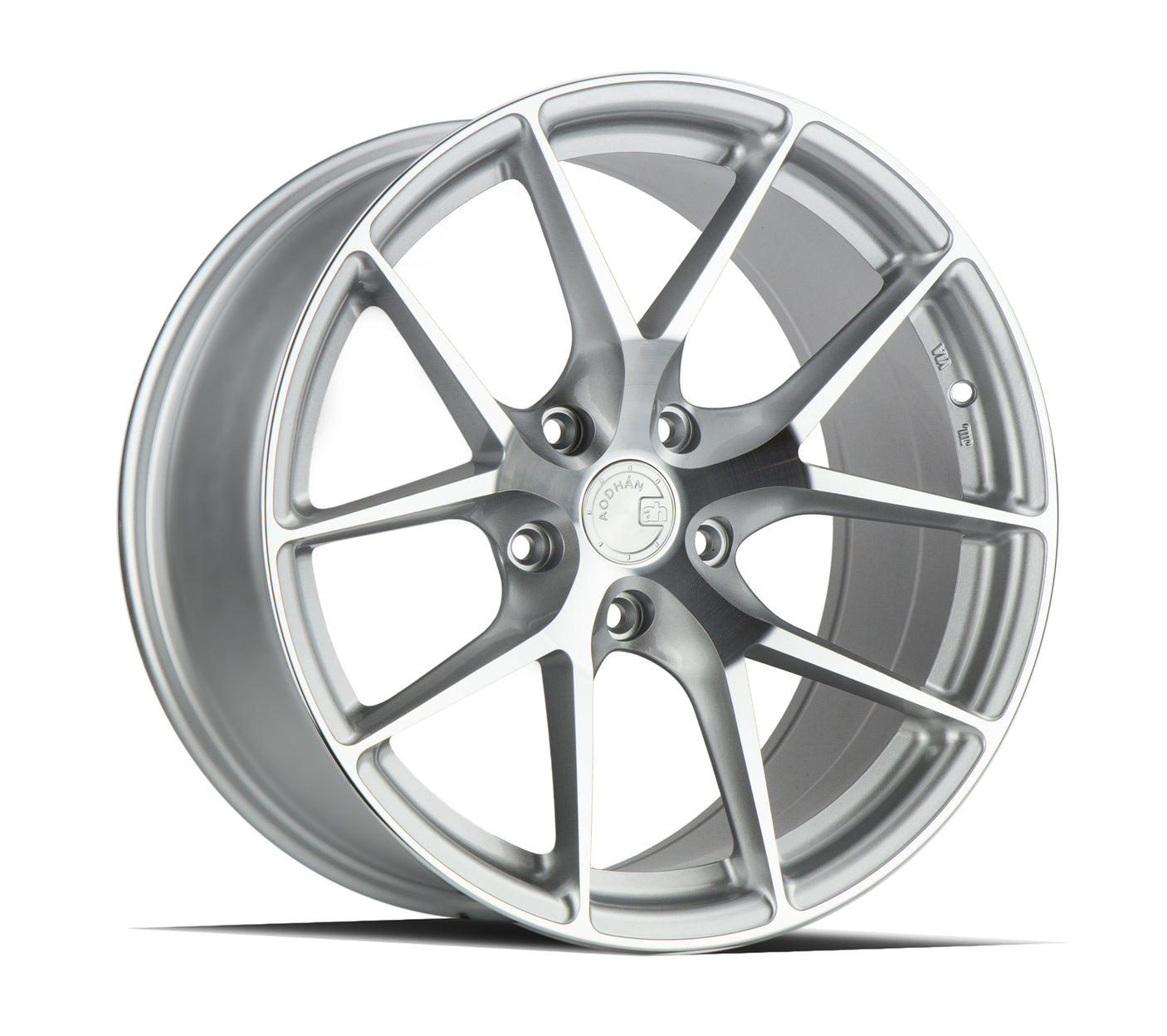 Aodhan AFF7 18X9.5 5X114.3 +35 Offset Wheel - Gloss Silver Machined Face - Aodhan Aftermarket Wheel