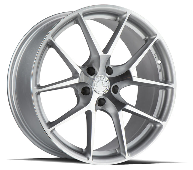 Aodhan AFF7 19X8.5 5X114.3 +35 Offset Wheel - Gloss Silver Machined Face - Aodhan Aftermarket Wheel