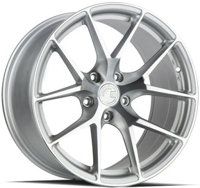 Aodhan AFF7 20X10.5 5X120 +35 Offset Wheel - Gloss Silver Machined Face - Aodhan Aftermarket Wheel