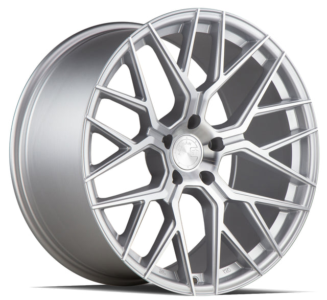 Aodhan AFF9 20X10.5 5X120 +35 Offset Wheel - Gloss Silver Machined Face - Aodhan Aftermarket Wheel