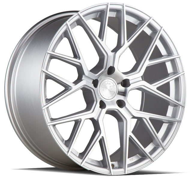 Aodhan AFF9 20X9 5X112 +30 Offset Wheel - Gloss Silver Machined Face - Aodhan Aftermarket Wheel
