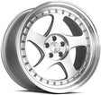 Aodhan AH01 18X9.5 5X114.3 +30 Offset Wheel - Silver w/Machined Face - Aodhan Aftermarket Wheel