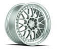 Aodhan AH02 17X8 5X100/114.3 +35 Offset Wheel - Silver w/ Machined Lip - Aodhan Aftermarket Wheel