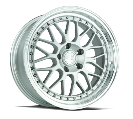 Aodhan AH02 18X8.5 5X120 +35 Offset Wheel - Silver w/ Machined Lip - Aodhan Aftermarket Wheel