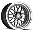 Aodhan AH02 18X9.5 5X114.3 +30 Offset Wheel - Hyper Black w/ Machined Lip - Aodhan Aftermarket Wheel