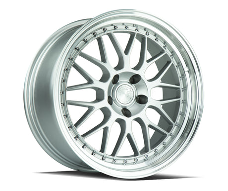 Aodhan AH02 18X9.5 5X100 +35 Offset Wheel - Silver w/ Machined Lip - Aodhan Aftermarket Wheel