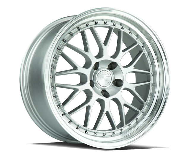 Aodhan AH02 18X9.5 5X100 +35 Offset Wheel - Silver w/ Machined Lip - Aodhan Aftermarket Wheel