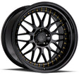 Aodhan AH02 19X11 5X114.3 +15 Offset Wheel - Gloss Black ( Gold Rivet) - Aodhan Aftermarket Wheel