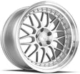 Aodhan AH02 19X11 5X114.3 +15 Offset Wheel - Silver w/ Machined Lip - Aodhan Aftermarket Wheel