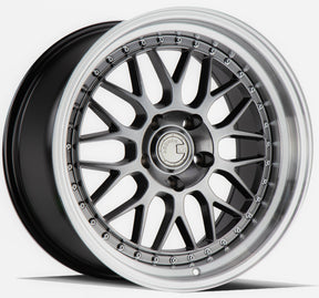 Aodhan AH02 19X8.5 5X114.3 +35 Offset Wheel - Hyper Black w/ Machined Lip - Aodhan Aftermarket Wheel